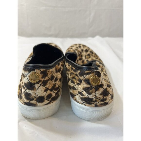 Steve Madden Women Animal Print Quilted Fabric Slip On  Sneakers Sz 7 JECNTRCO - Picture 4 of 12